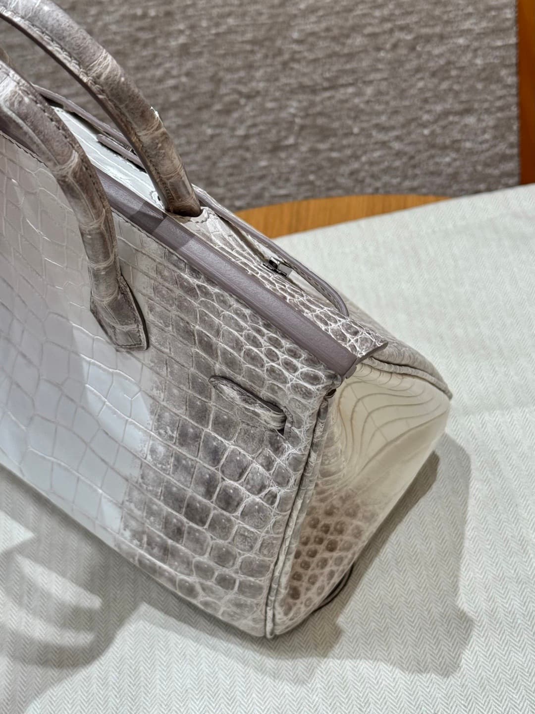 Hermès Birkin 25 Himalaya - Niloticus Crocodile (Silver Hardware) image 8