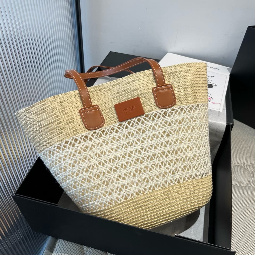 YupooPA Bags - Hermes Rafia Straw Tote - Summer Essential 🧺 image 4