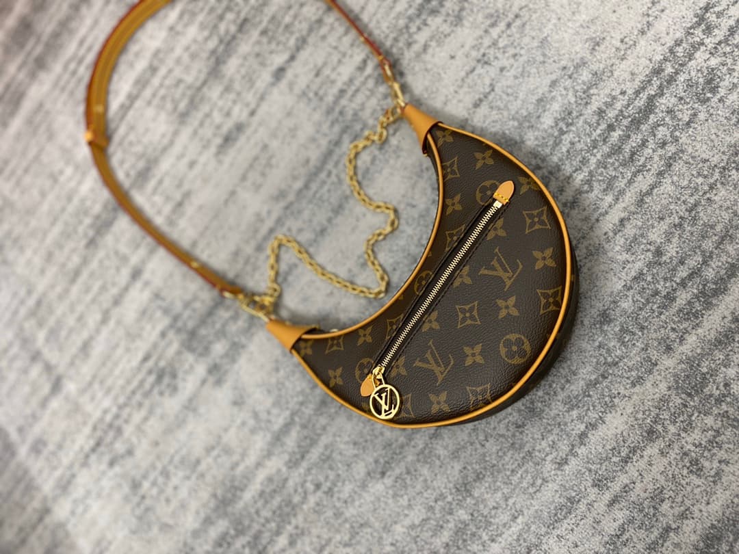 YupooPA Bags: Moon Bag Odeo - Vintage Monogram Canvas & Leather Crossbody image 8