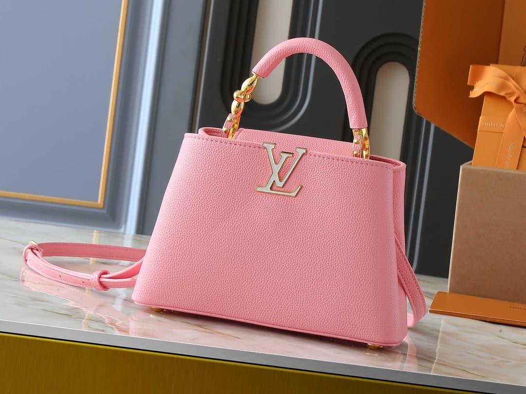 YupooPA Lv Handbag Lv Capucines Malletage Bag Pink image 1