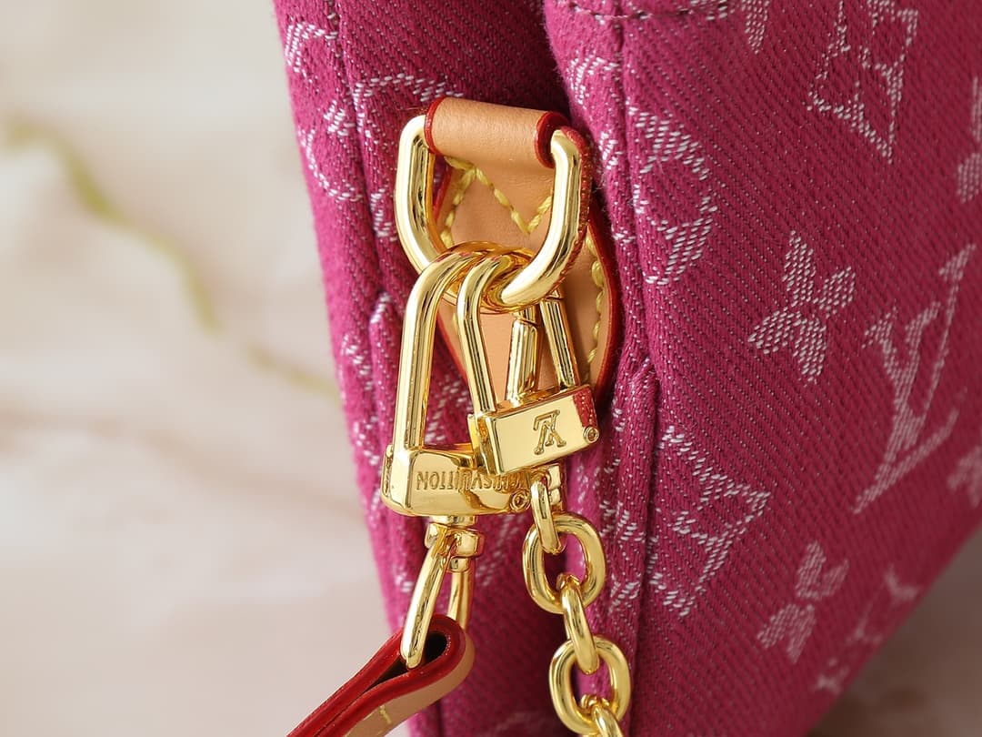 YupooPA Lv Liv Pochette Pink Monogram Denim Bag M14159 image 6