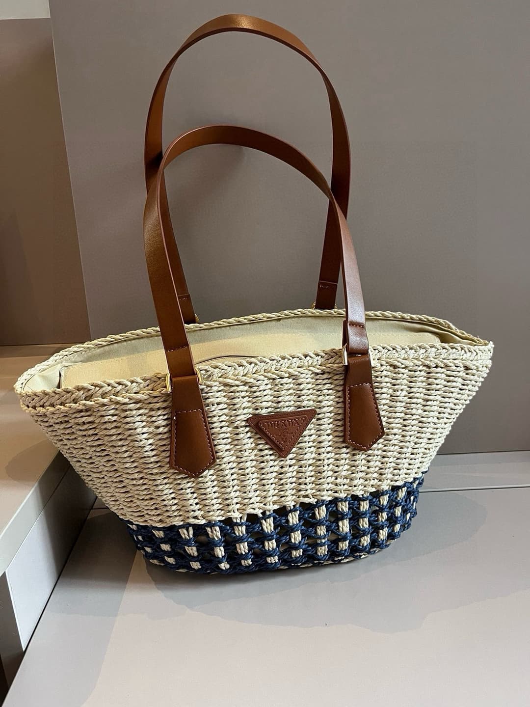 Prada Casual Rattan Tote Bag image 1