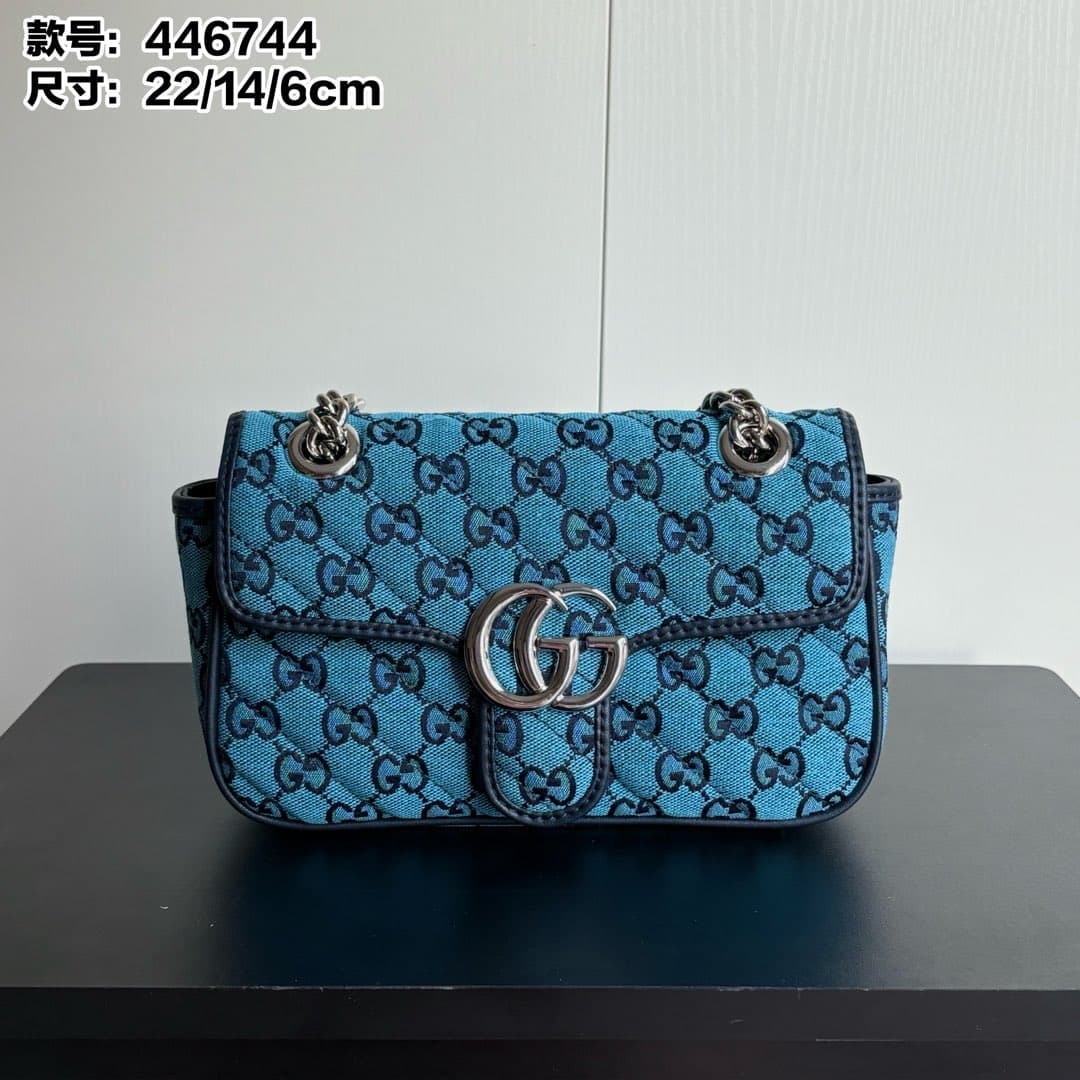 LV Colorblock GG Marmont Mini Bag - 22cm | Yupoo Rep Bags image 1