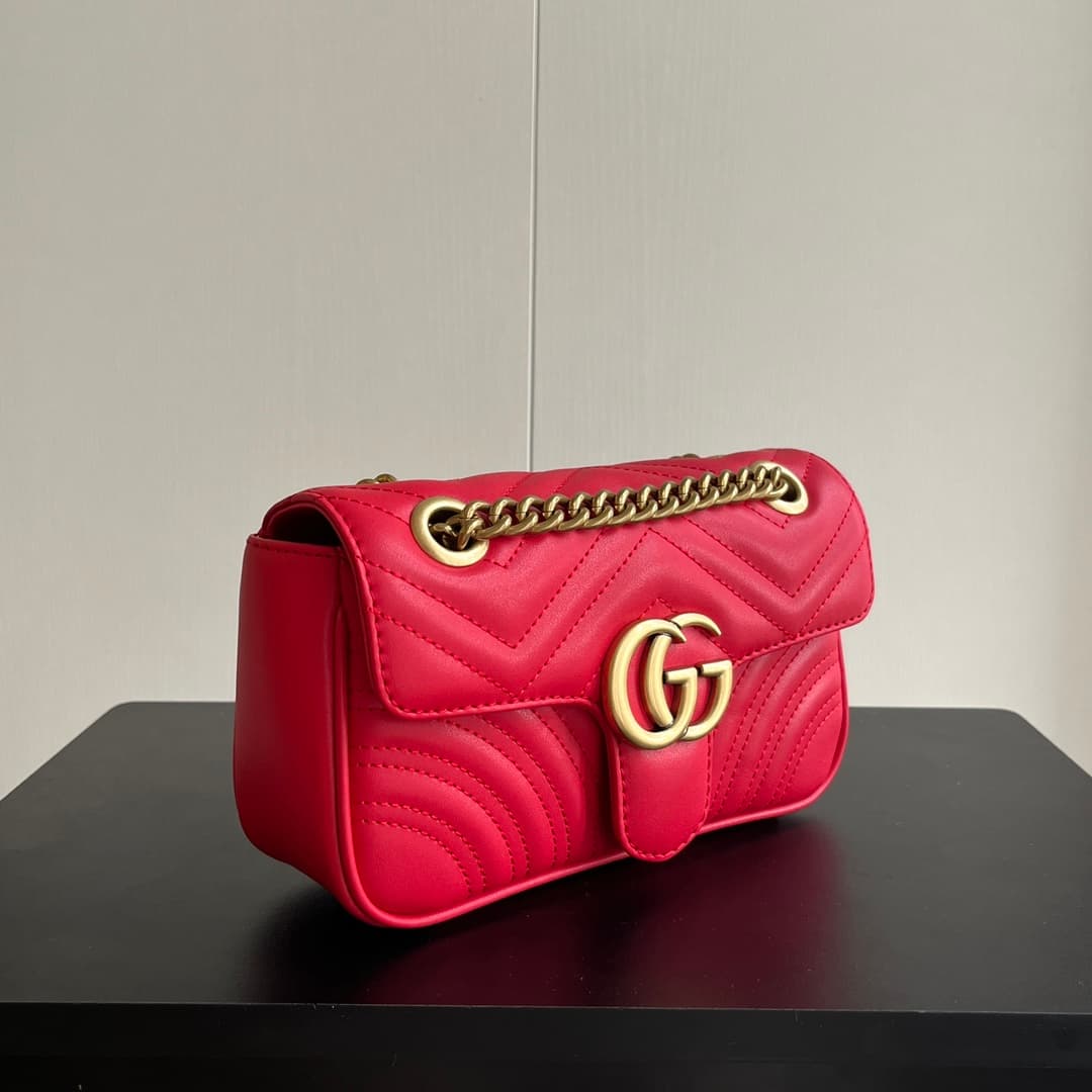 YupooPA Lv Upgraded Gg Marmont Mini Bag In Red ❤️ image 2