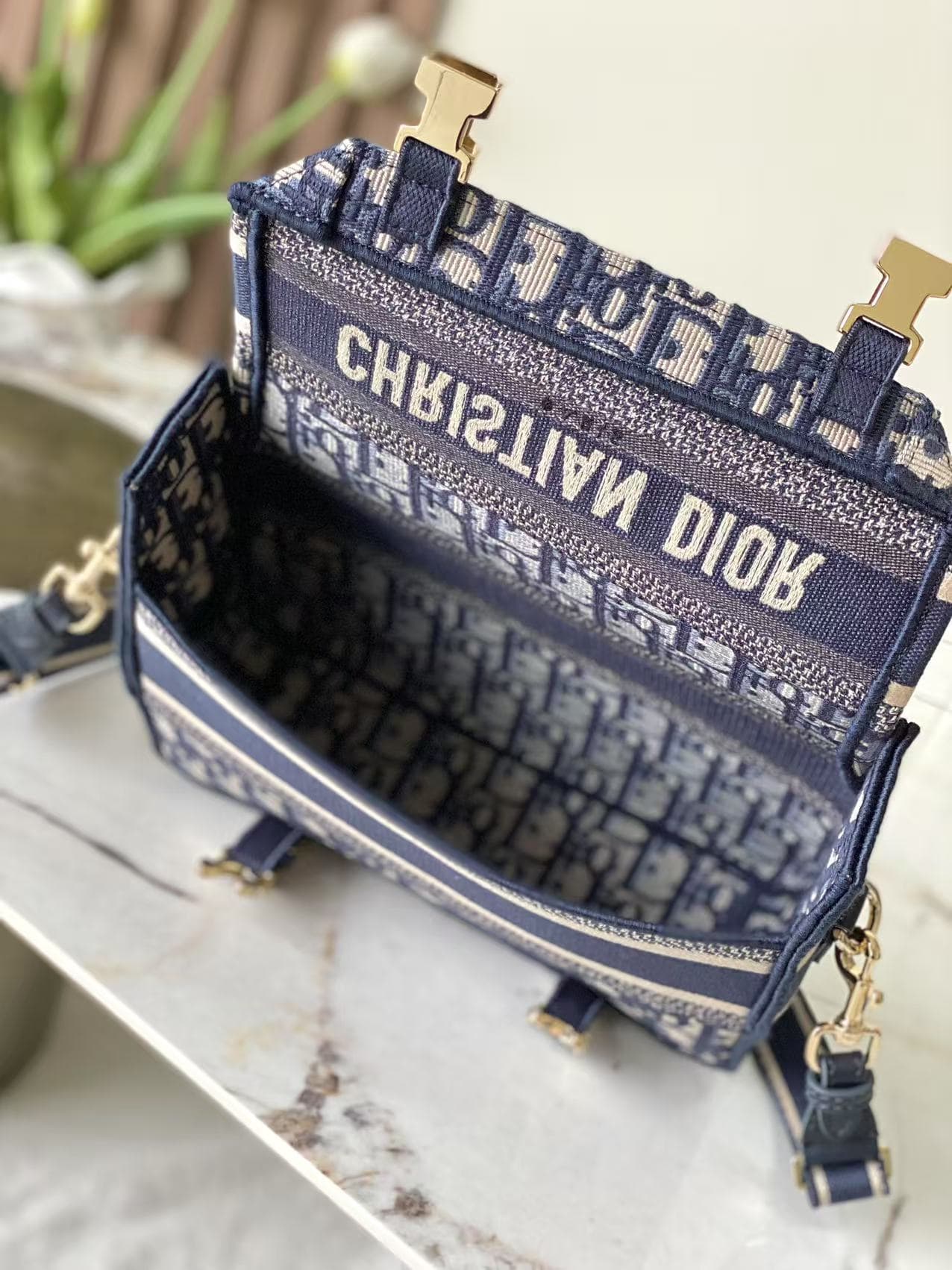 YupooPA Dior Blue Oblique Messenger Small image 9