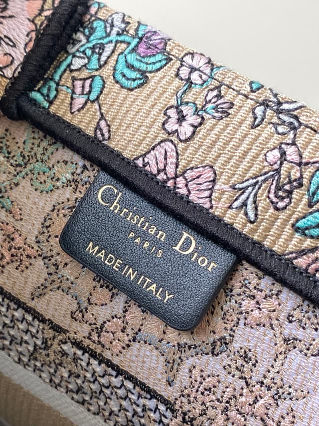 Dior Book Tote Mini Apricot Butterfly Embroidery | Yupoo Rep Bags image 9