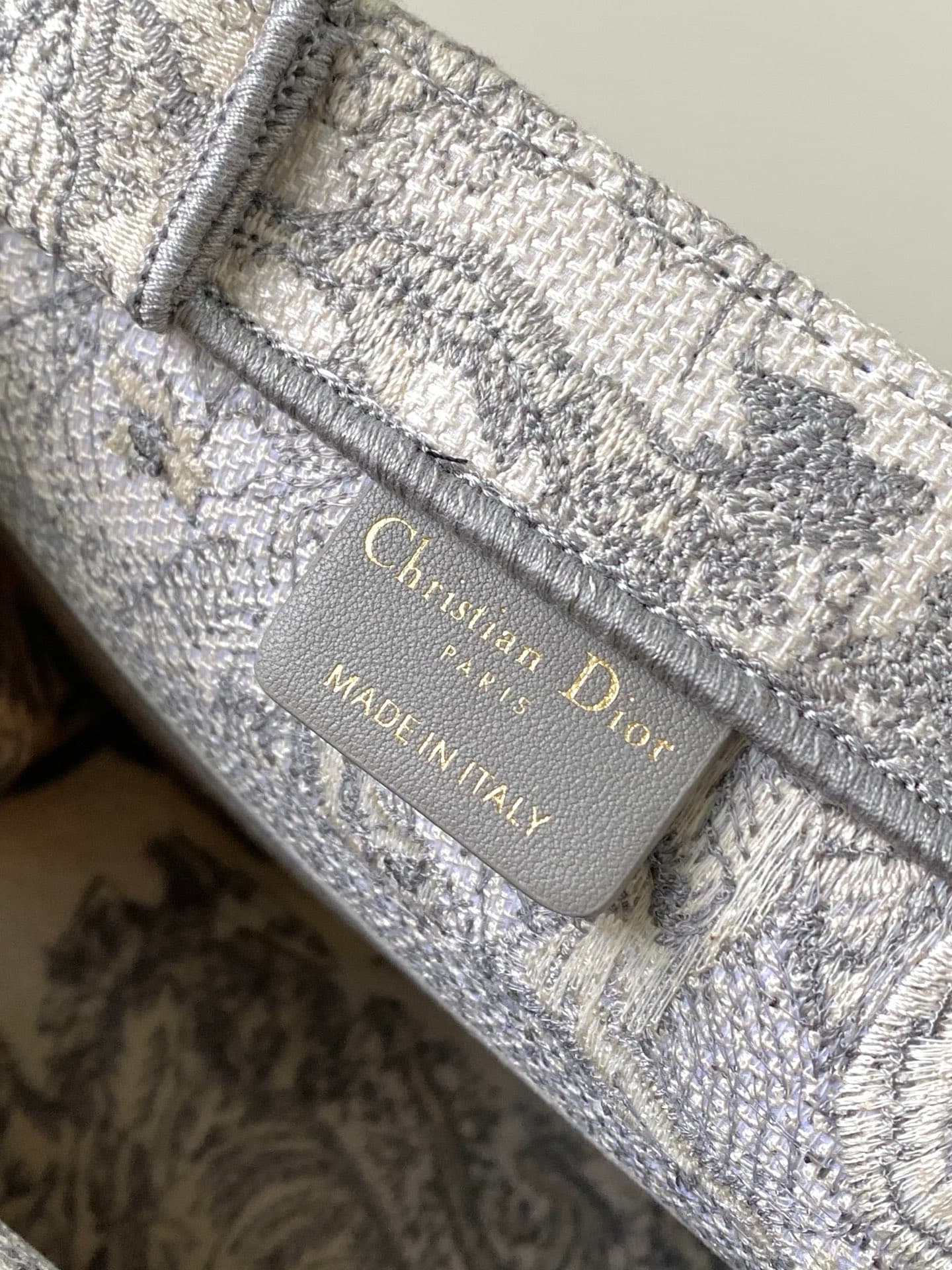 YupooPA Dior Book Tote Mini Grey Oblique Bag image 8