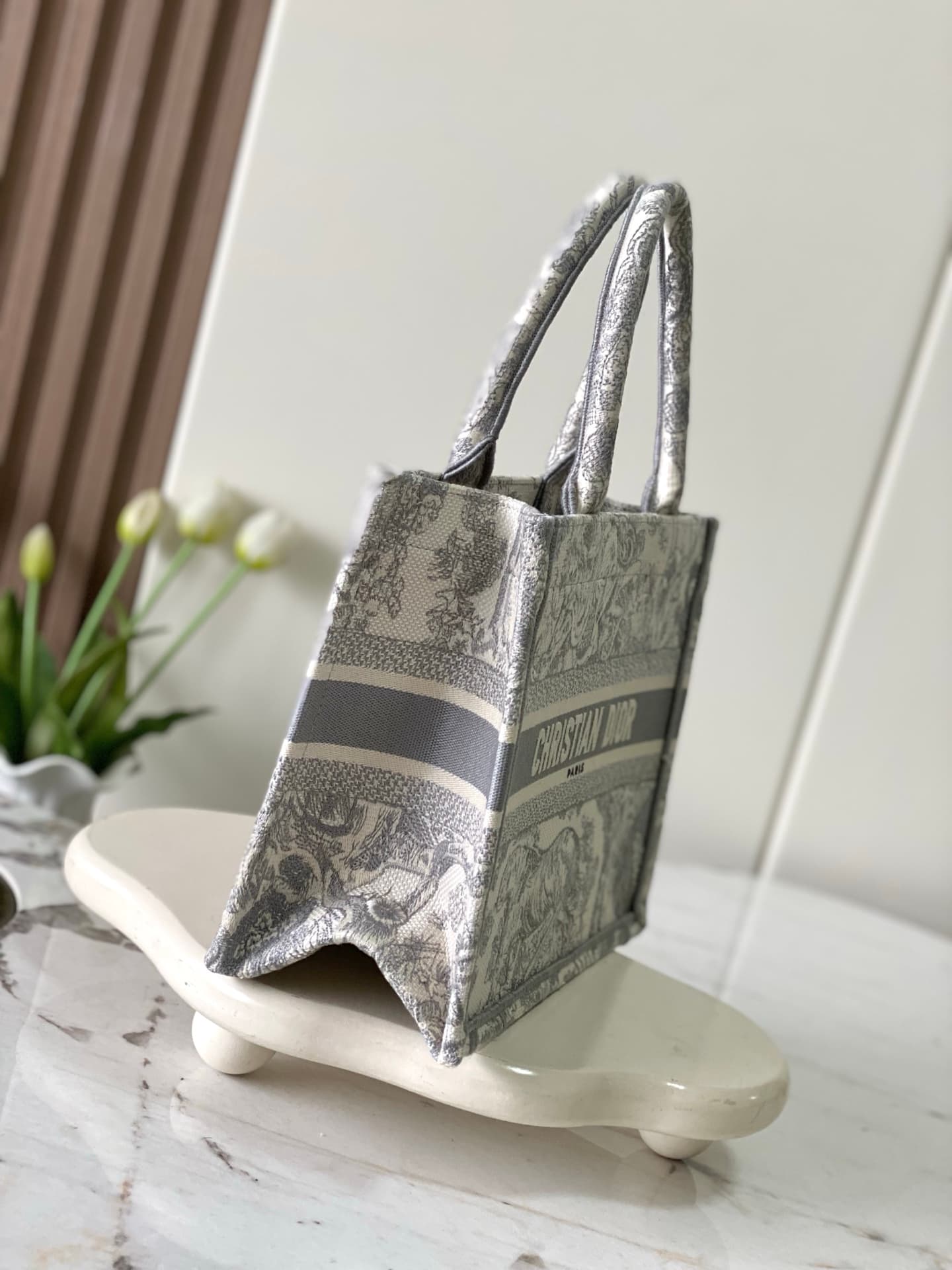 YupooPA Dior Book Tote Mini Grey Oblique Bag image 3