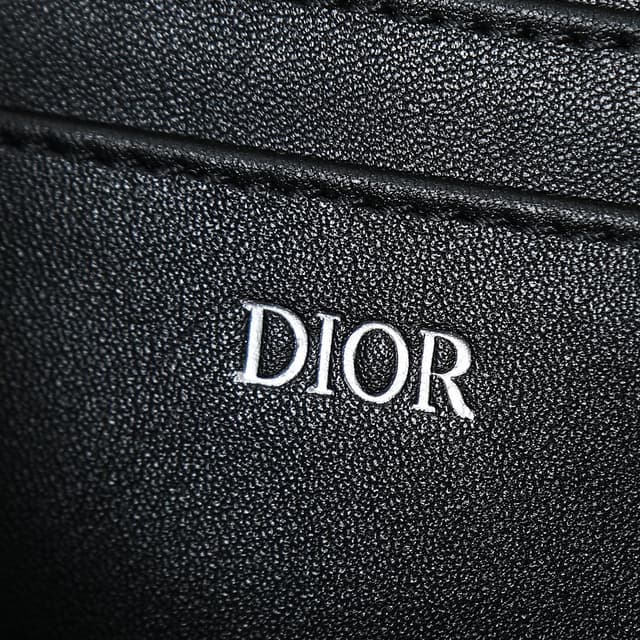 Dior Oblique Zip Clutch In Black And Beige | Yupoo Rep Bags image 9