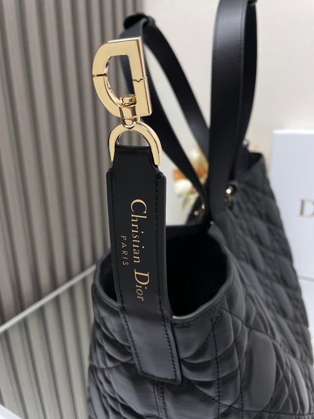Dior Toujours Large Black Macrocannage Tote | Yupoo Rep Bags image 8