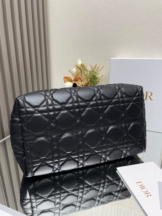 Dior Toujours Large Black Macrocannage Tote | Yupoo Rep Bags image 5