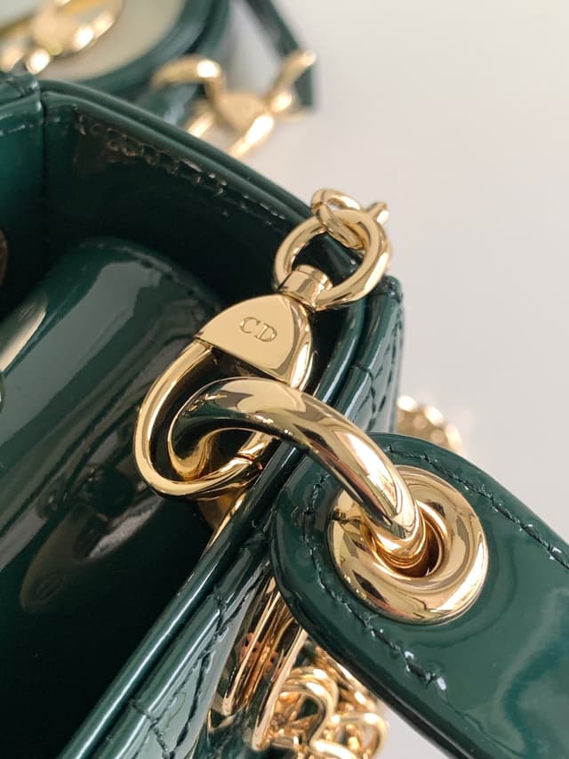 Lady Dior Green Patent Leather Bag With Dual Strap | Yupoo Rep Bags image 7