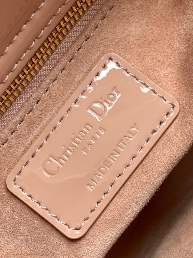 Lady Dior Nude Patent Leather Bag With Dual Strap | Yupoo Rep Bags image 9