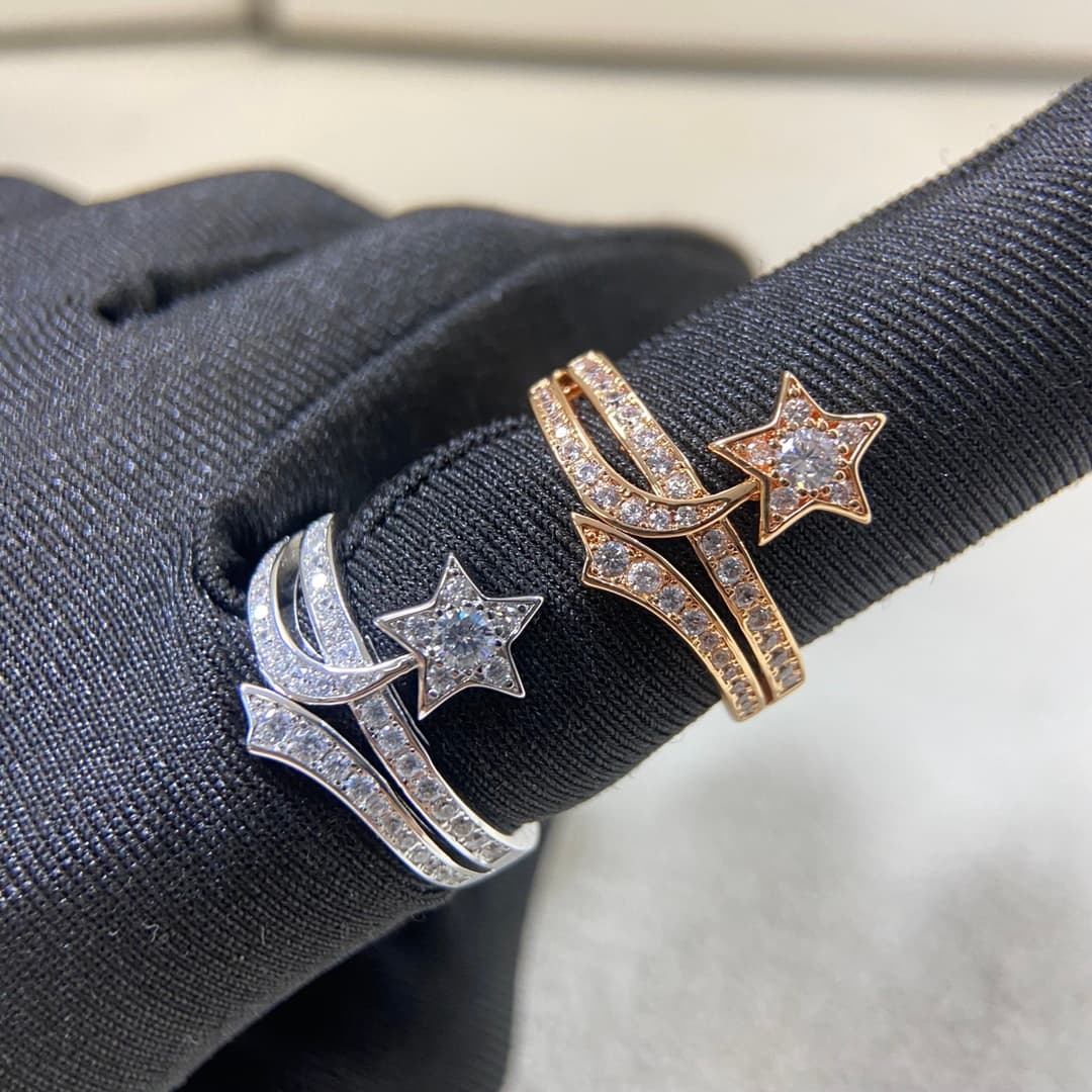 Chanel Ring New Hexagram Starry Sky Ring | Yupoo Rep Jewelry