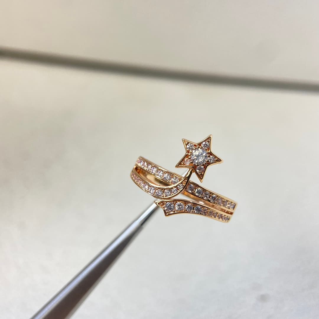 Chanel Ring New Hexagram Starry Sky Ring image 3