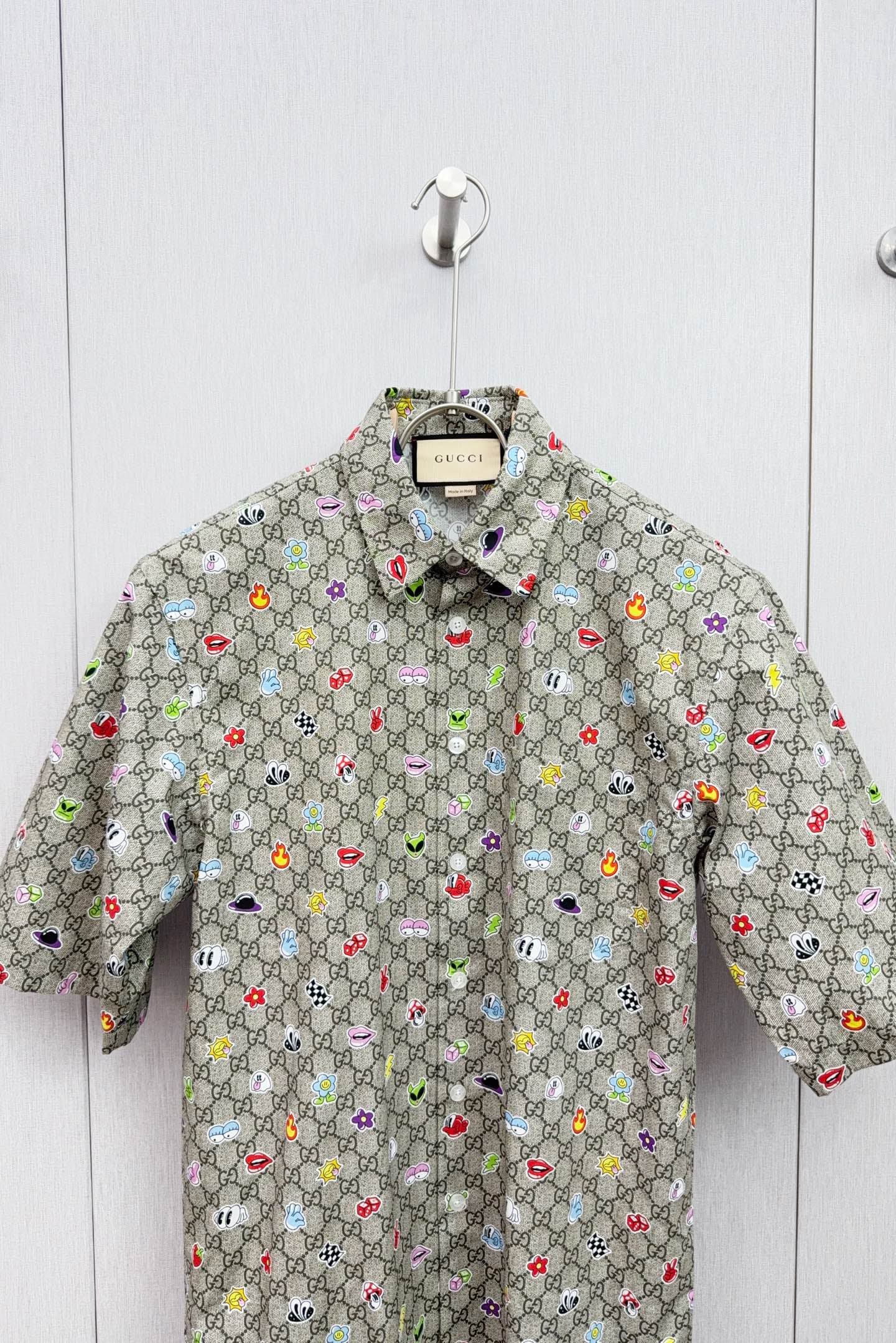 Gucci P230 M944 - 2024Ss Gg Print Shirt 👔 image 3