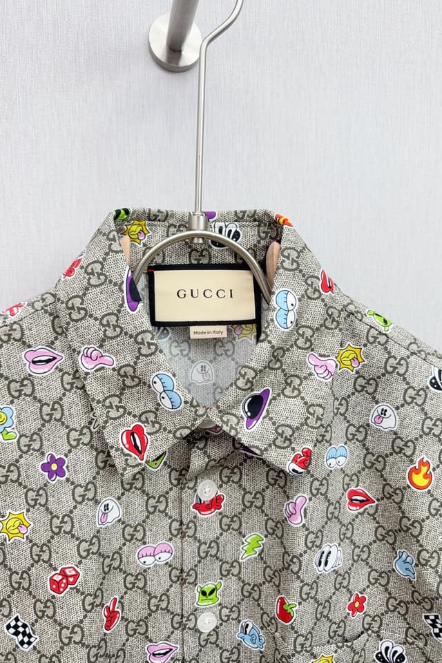 Gucci P230 M944 - 2024Ss GG Print Shirt | Yupoo Rep Clothing image 4