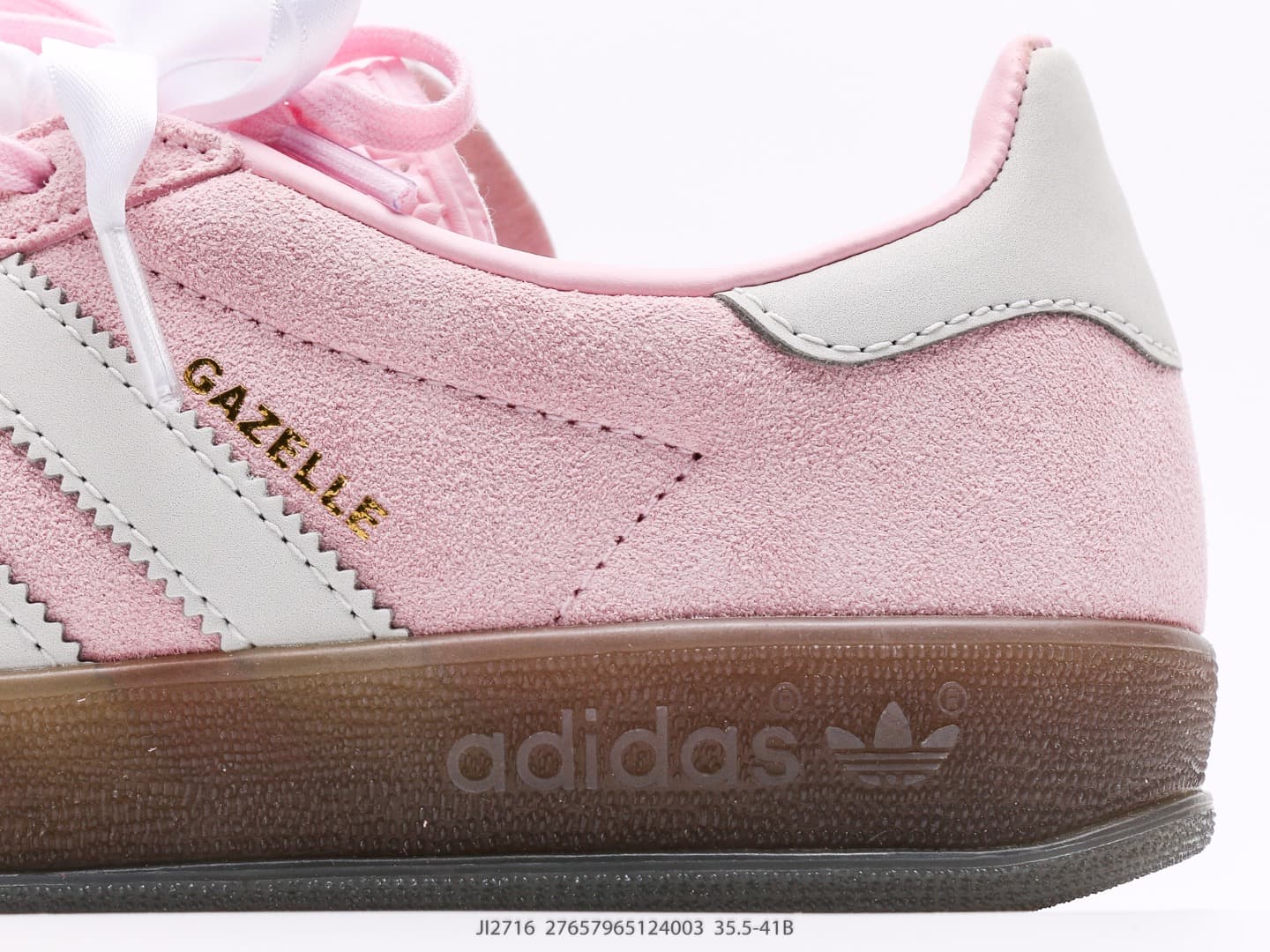 adidas Originals GAZELLE INDOOR W - Women's Low-Top Sneakers (Pink) image 7