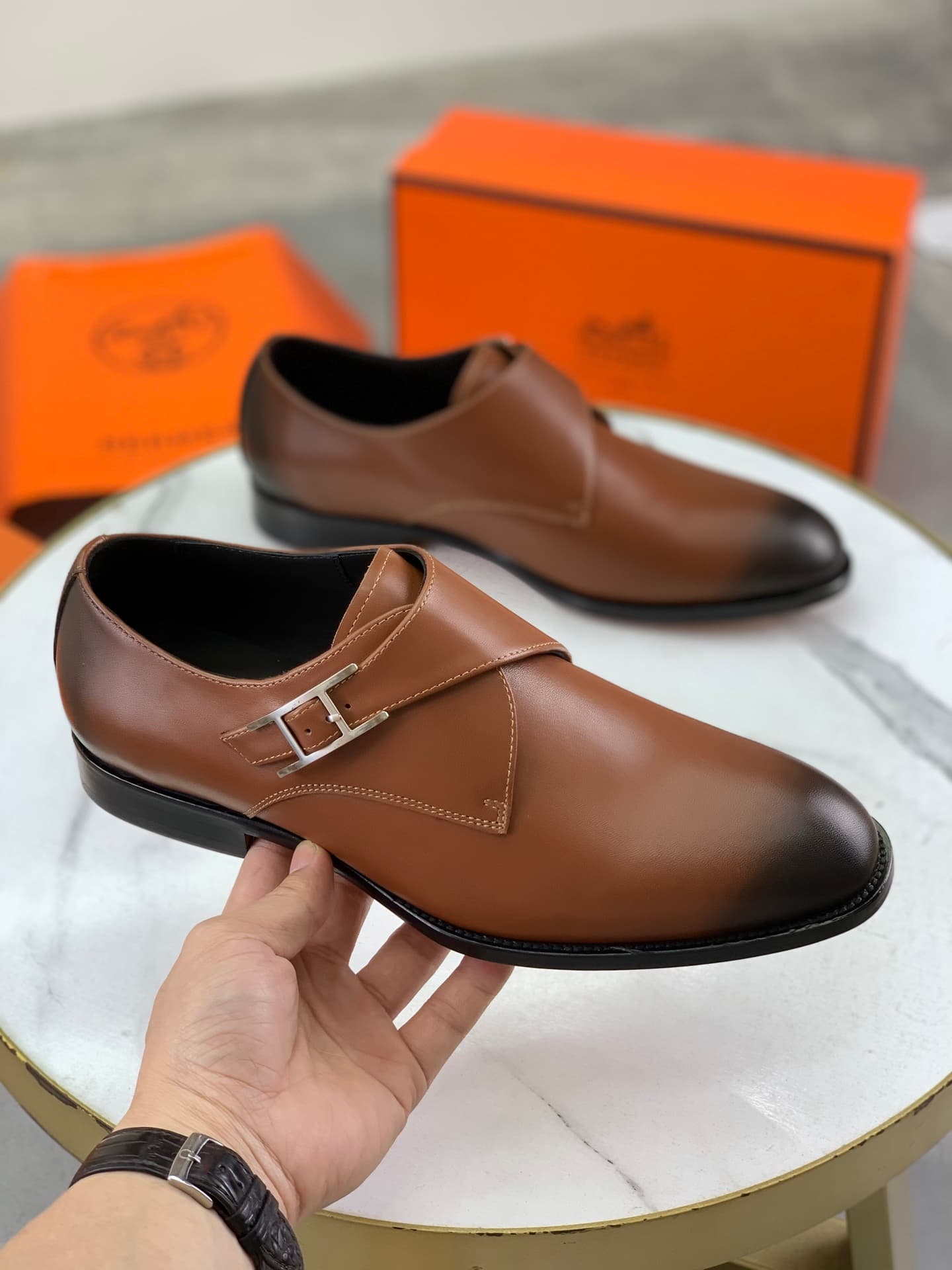 Hermes New Arrival: Giovanni Loafer Leather Shoes image 3
