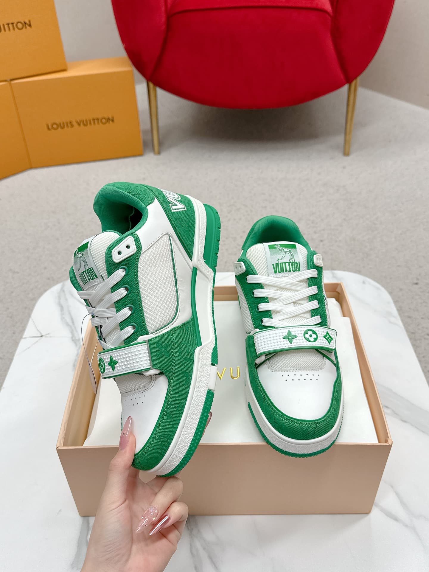 YupooPA shoes: Louis Vuitton LV Trainer Sneakers - Virgil Abloh Inspired image 3