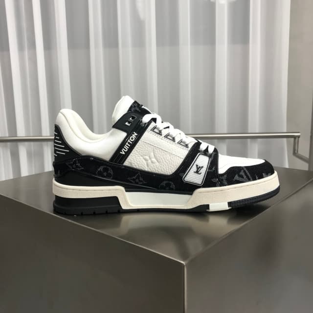 LV Trainer Sneakers - Monogram Patchwork Leather (Virgil Abloh Inspired) | Yupoo Rep Sneakers image 5