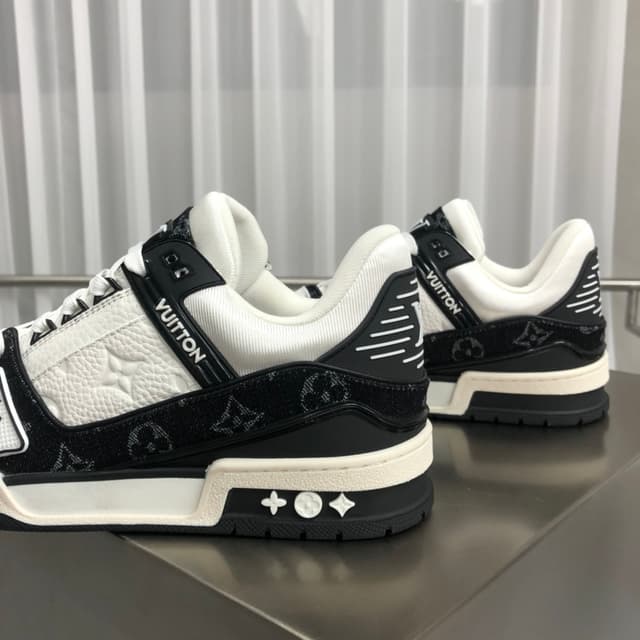 LV Trainer Sneakers - Monogram Patchwork Leather (Virgil Abloh Inspired) | Yupoo Rep Sneakers image 6