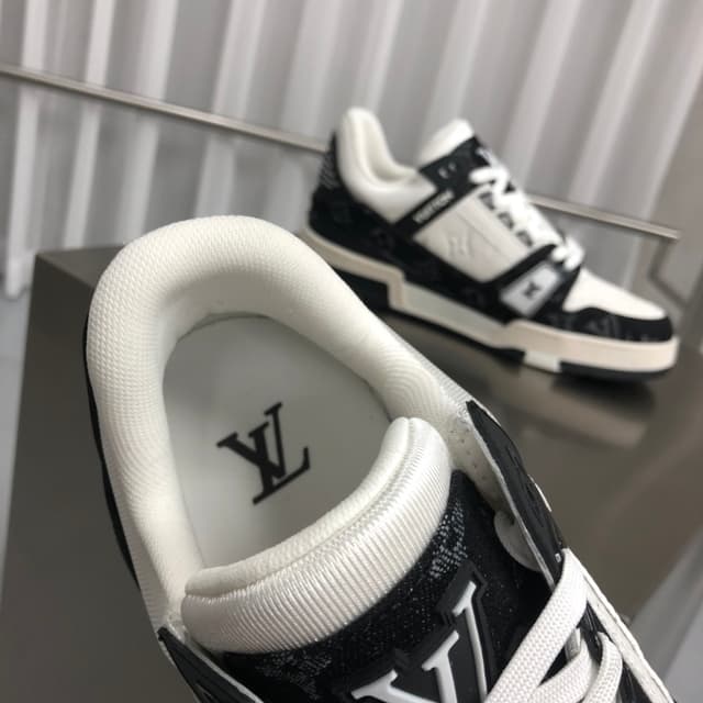 LV Trainer Sneakers - Monogram Patchwork Leather (Virgil Abloh Inspired) | Yupoo Rep Sneakers image 8