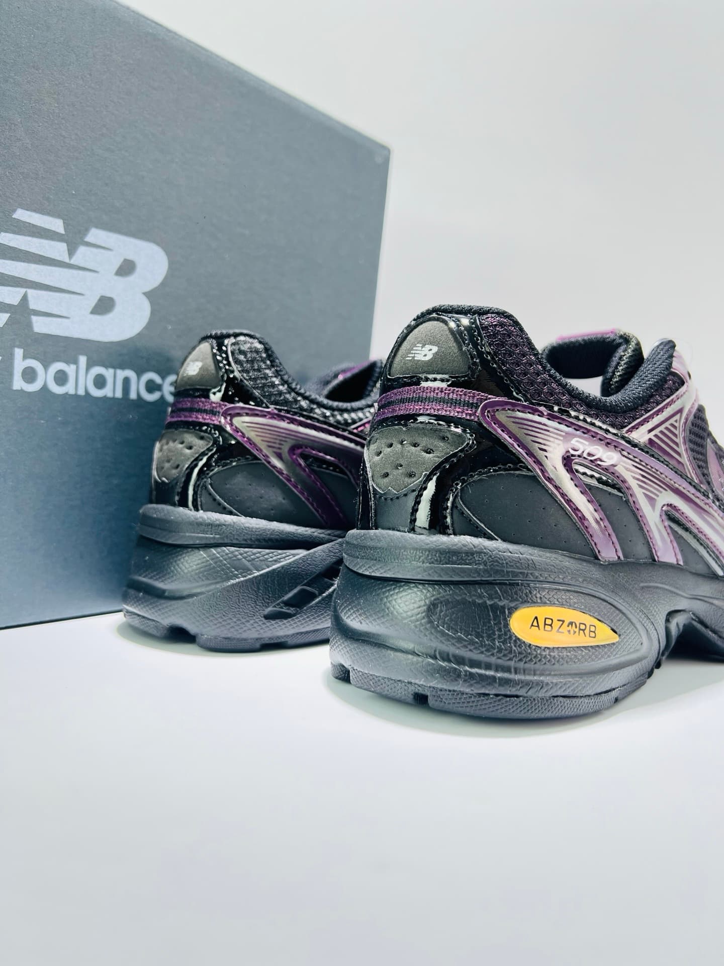 XLIM × New Balance 509 Unisex Lifestyle Sneakers (Black/Purple) image 8