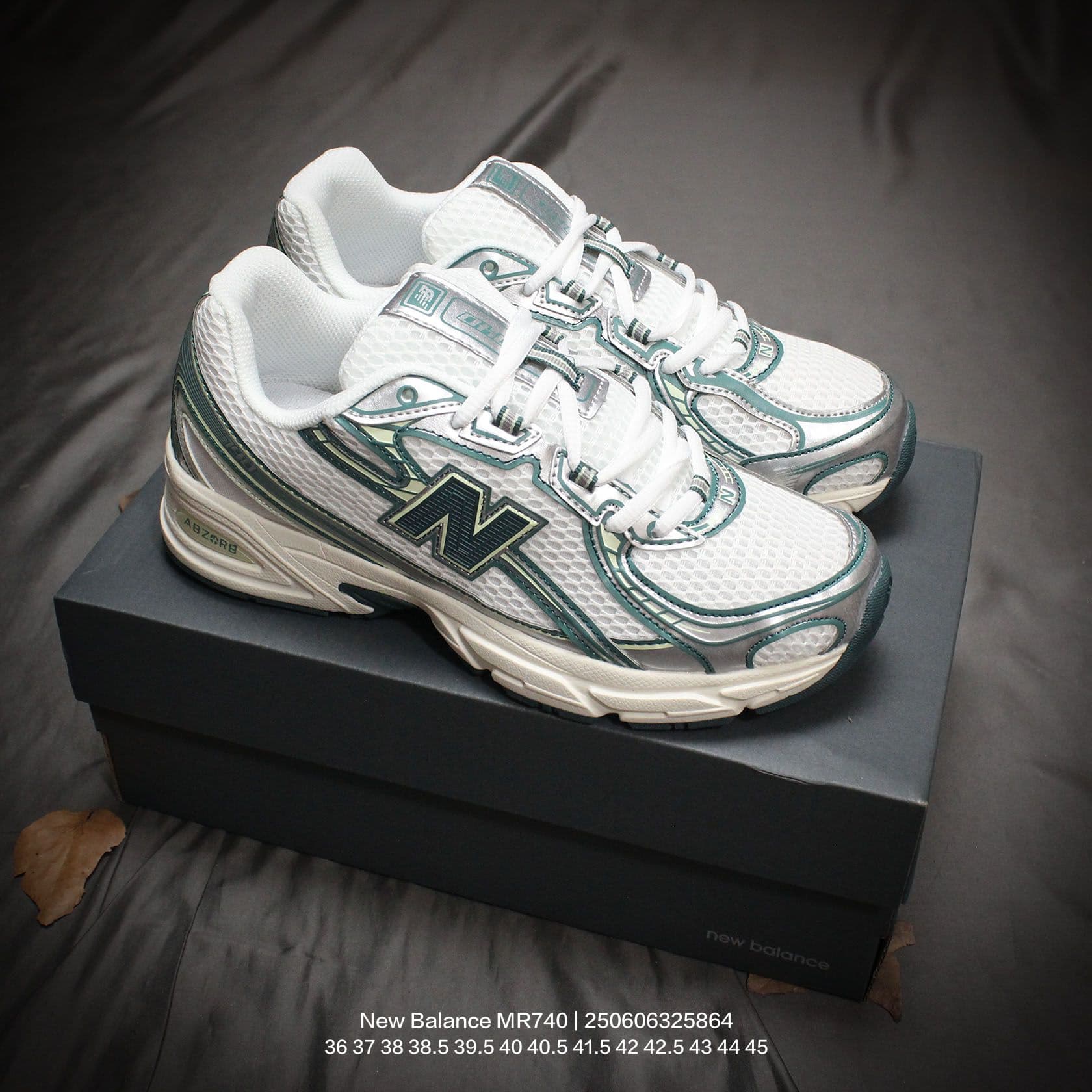 New Balance Mr740 - Silver Swamp Retro Runners 👟 image 9