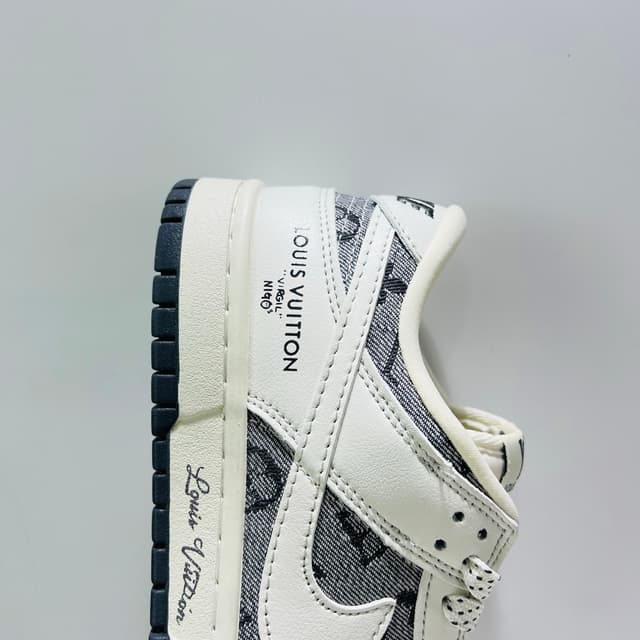 Custom Nike SB Dunk Low × LV Grey Embroidered-Yupoo | Yupoo Rep Sneakers image 4