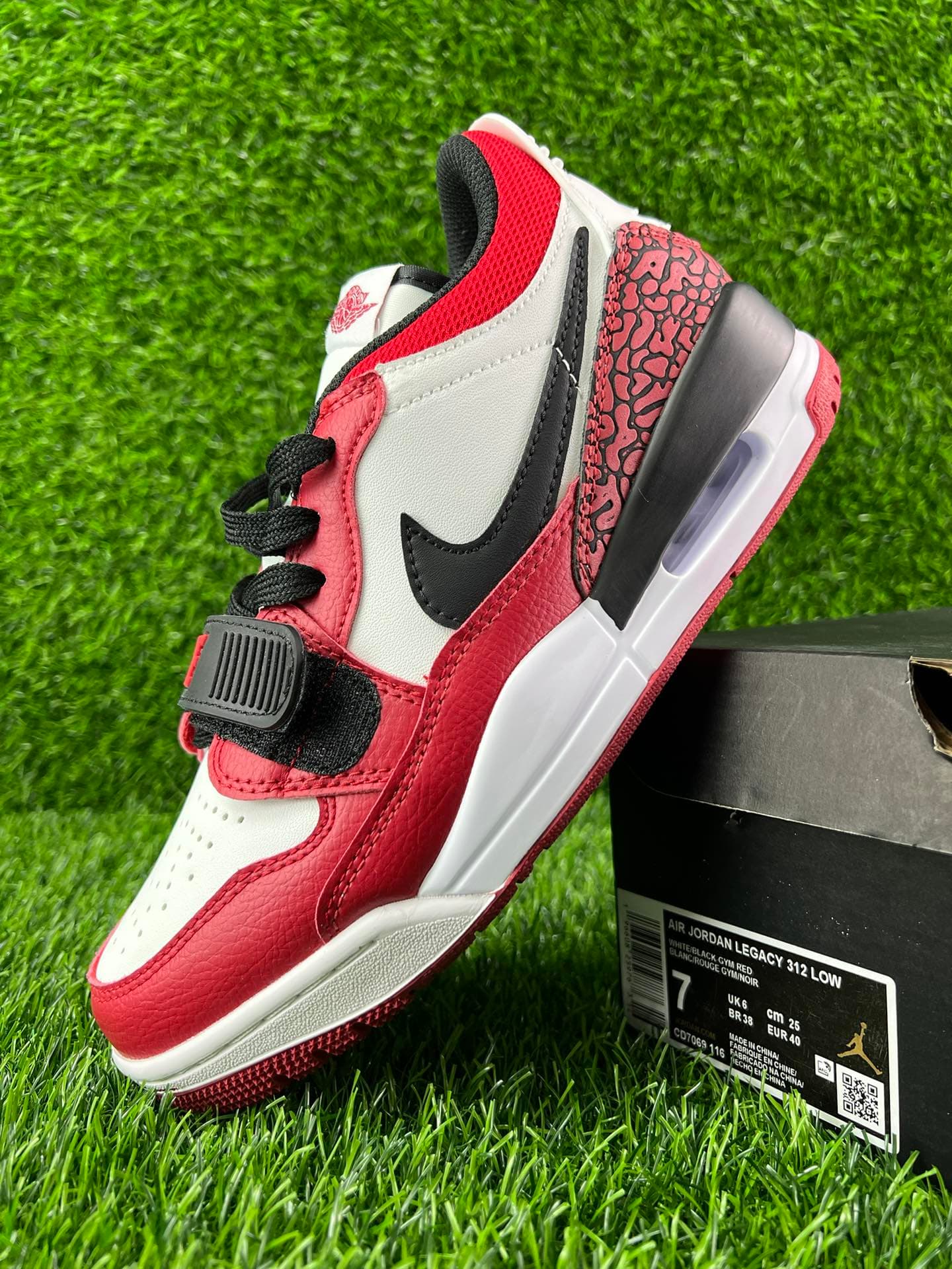 Air Legacy 312 Low "Red/White-Black Swoosh" image 7