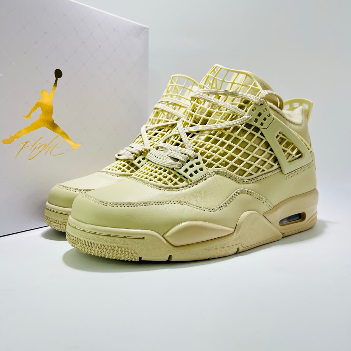 Air Jordan 4 Retro "Rattan" – Women's Mid-Top Basketball Sneakers image 9