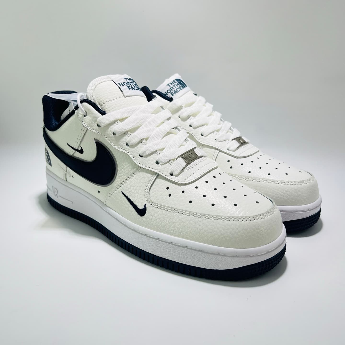 Nike AF1 × The North Face - White/Blue Triple Swoosh | Yupoo Rep Sneakers image 1