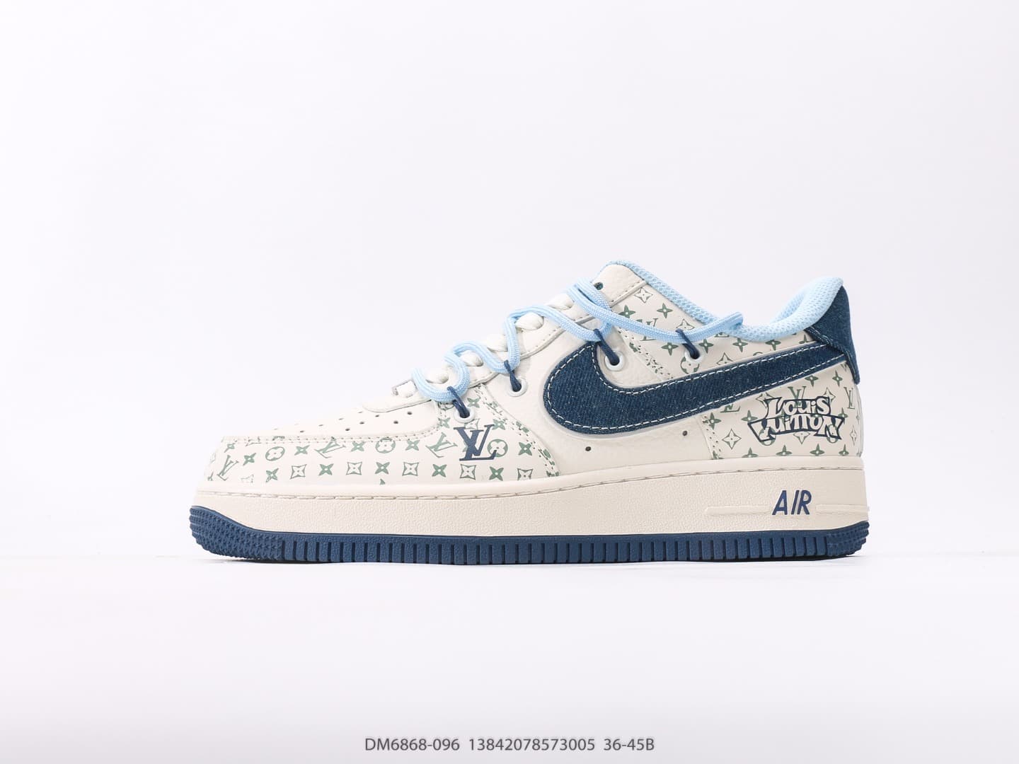 YupooPA Shoes: Nike Air Force 1 Low + LV - Iconic White Retro Sneakers image 1