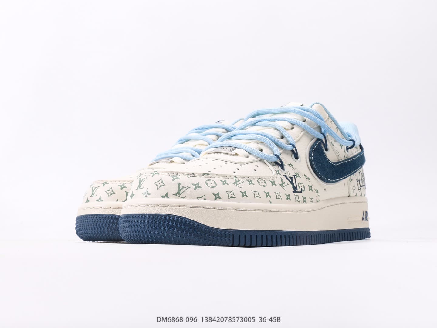 YupooPA Shoes: Nike Air Force 1 Low + LV - Iconic White Retro Sneakers image 5