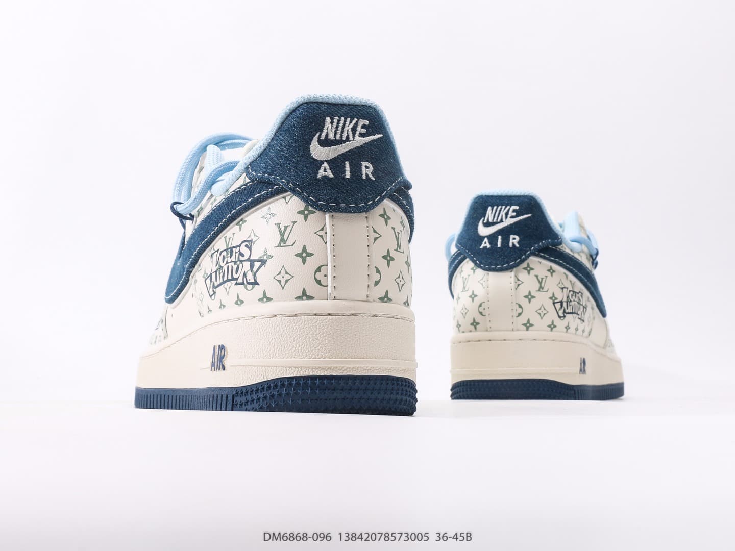 YupooPA Shoes: Nike Air Force 1 Low + LV - Iconic White Retro Sneakers image 6