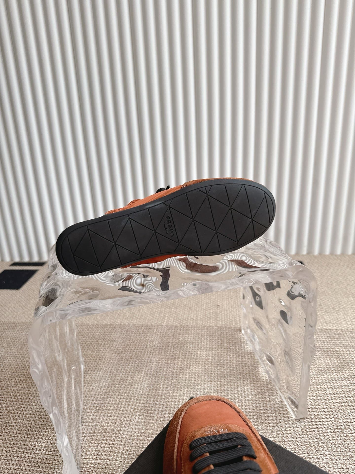 YupooPA Prada | Ballet Trainer - Suede & Lambskin Comfort | Red👟 image 9