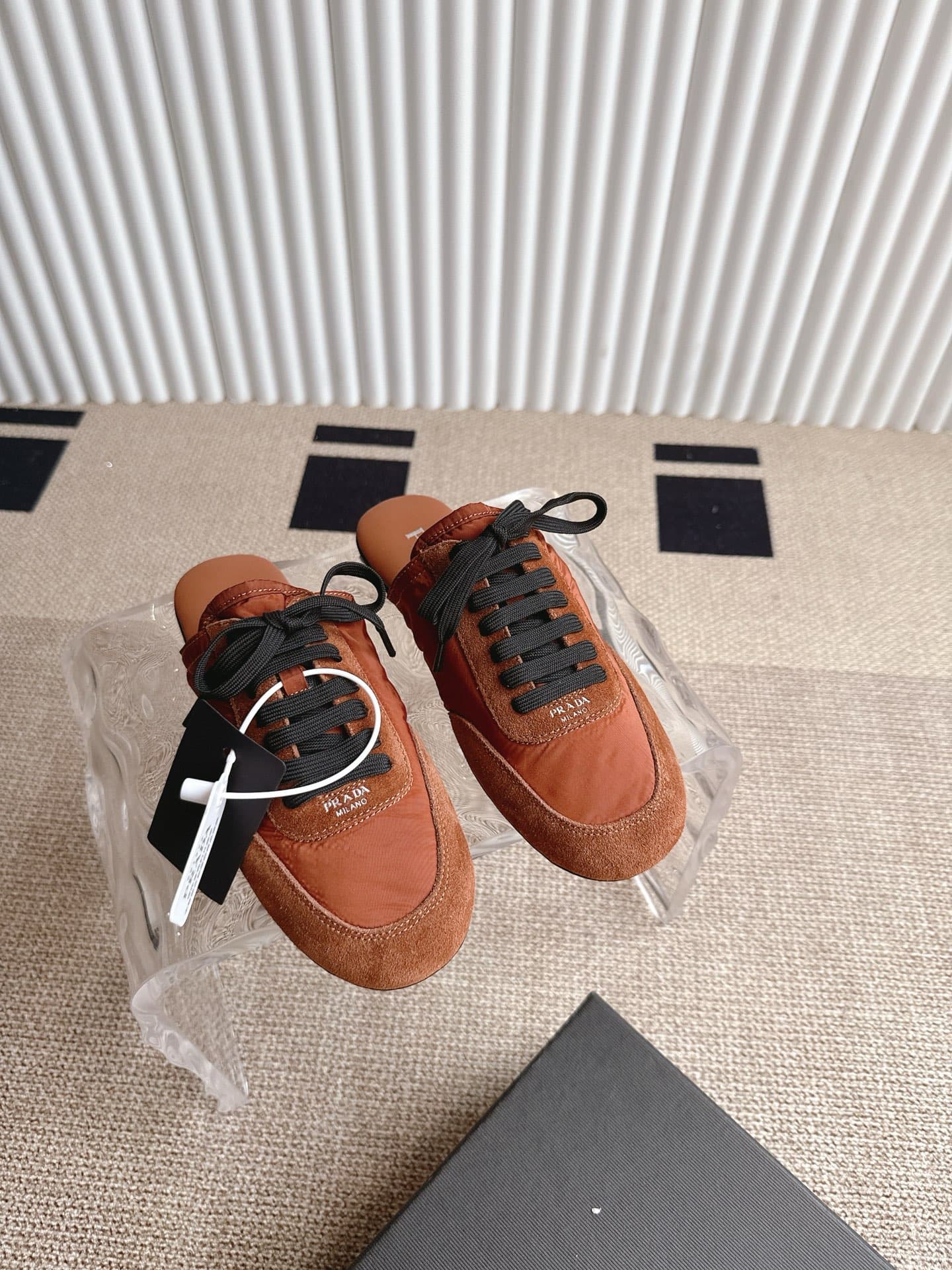 YupooPA Prada | Ballet Trainer - Suede & Lambskin Comfort | Red👟 image 4