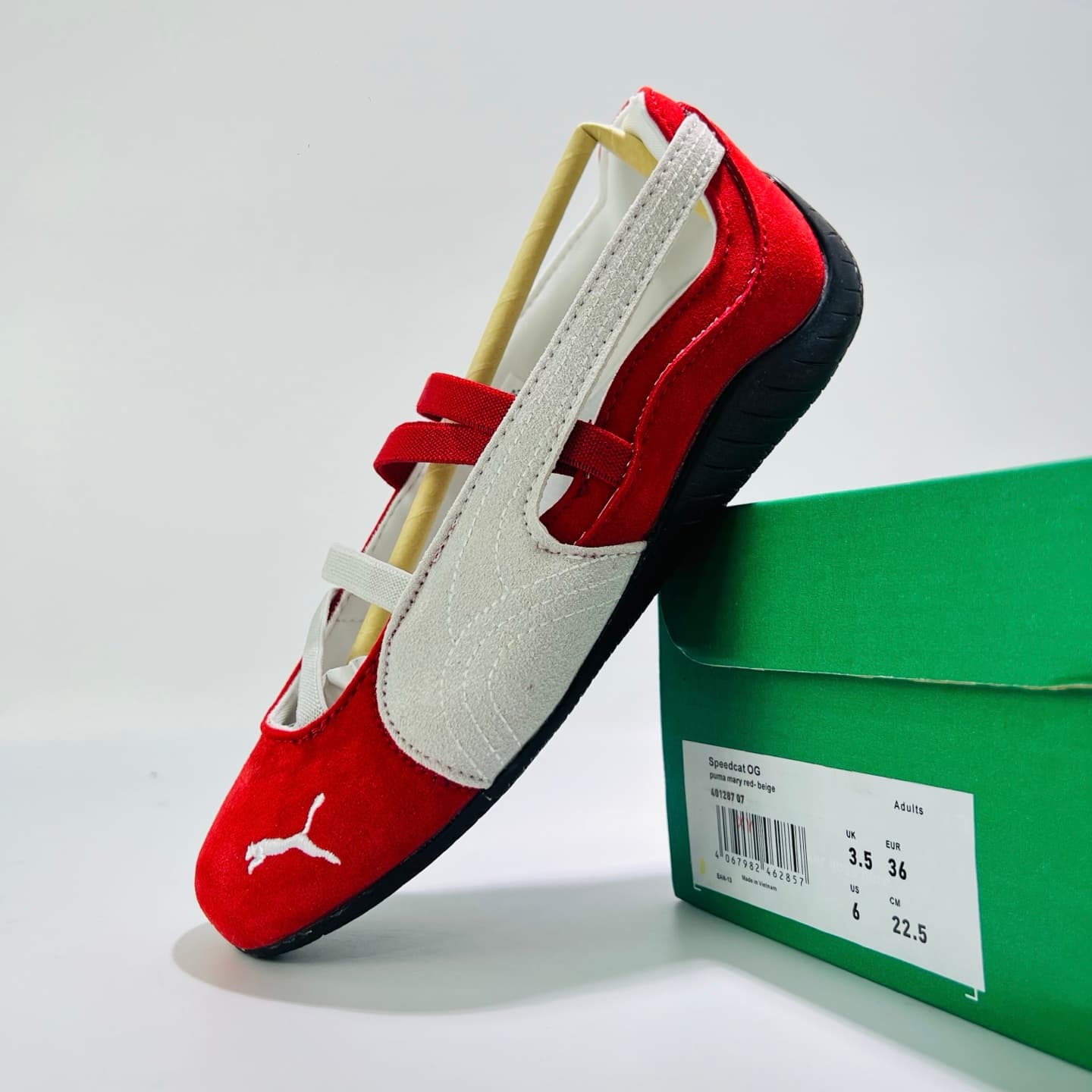 PUMA Speedcat Suede - Women's Fashion Sneakers (Red/White) image 7