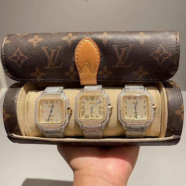 AMG X Cartier Santos 100 "Full Pavé" - Limited | Yupoo Rep Watches image 9