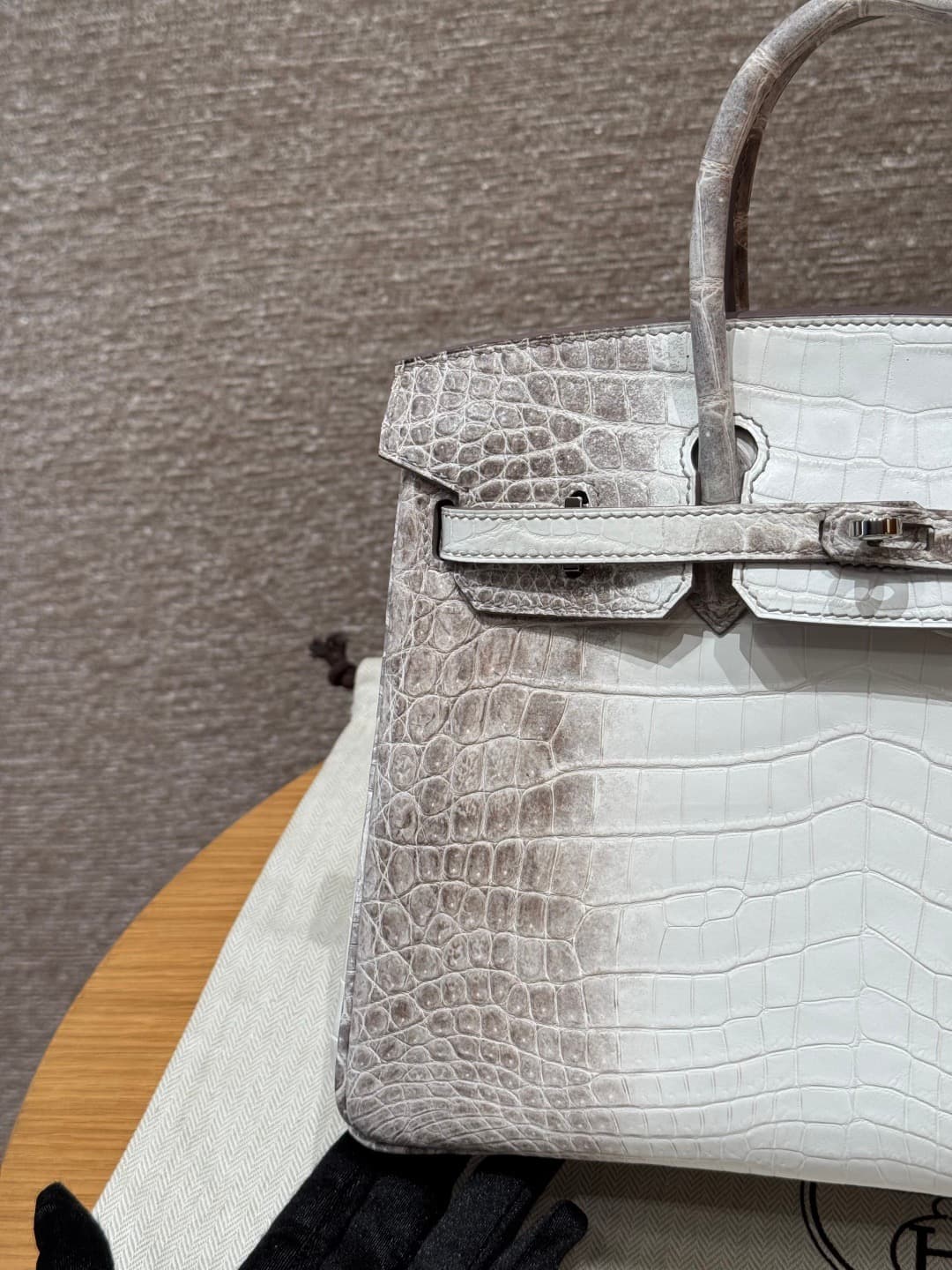 Hermès Birkin 25 Himalaya - Niloticus Crocodile (Silver Hardware) image 2