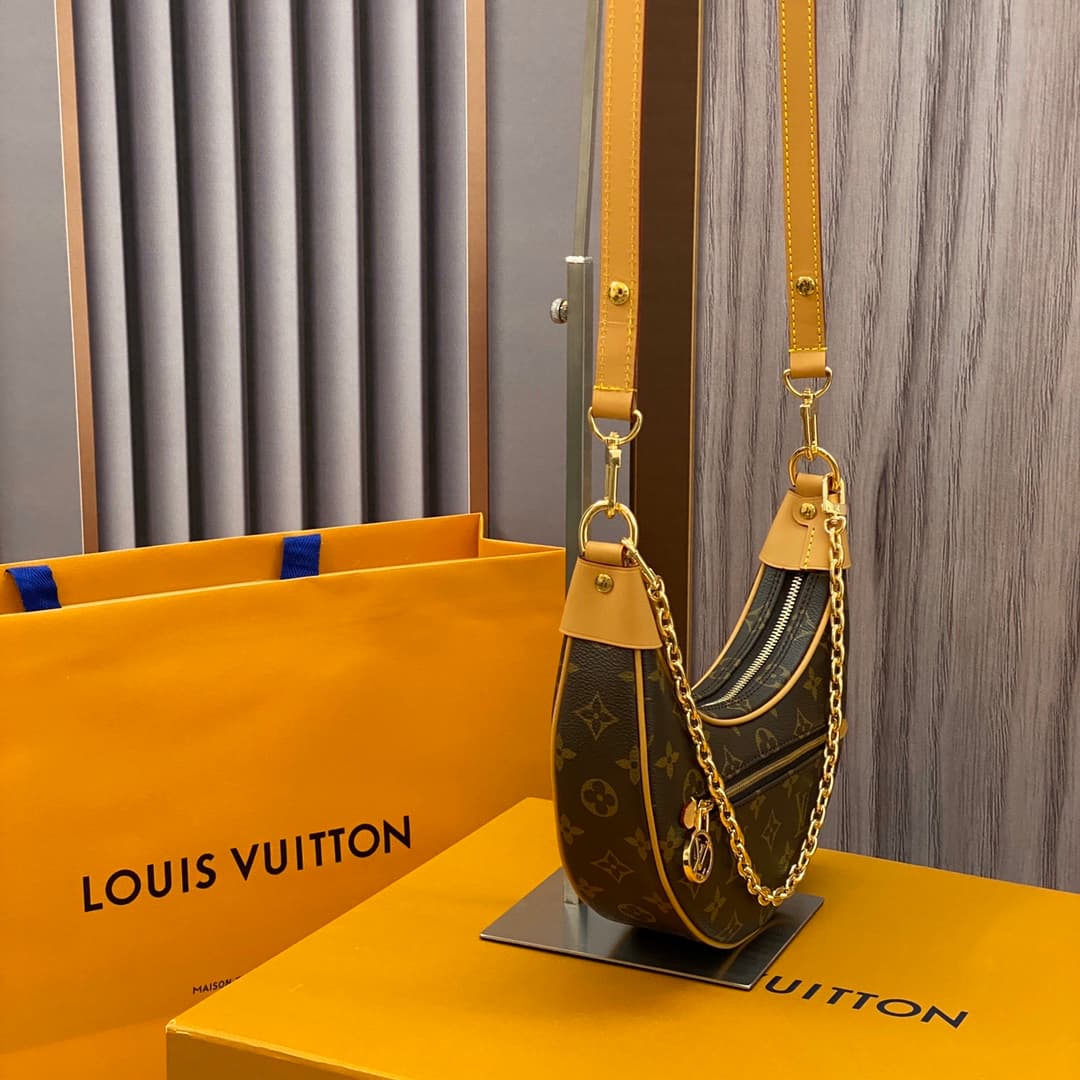 YupooPA Bags: Moon Bag Odeo - Vintage Monogram Canvas & Leather Crossbody image 2