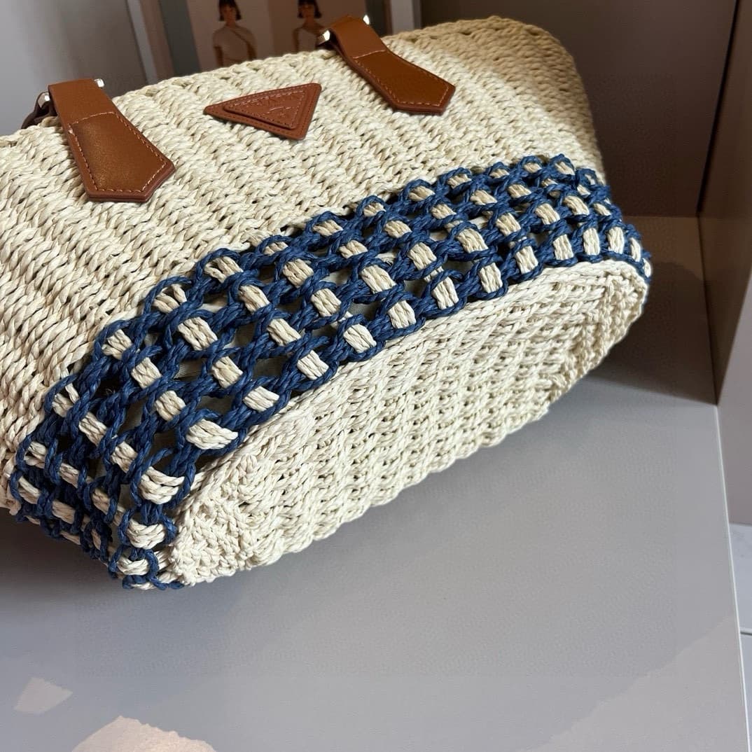 Prada Casual Rattan Tote Bag image 7