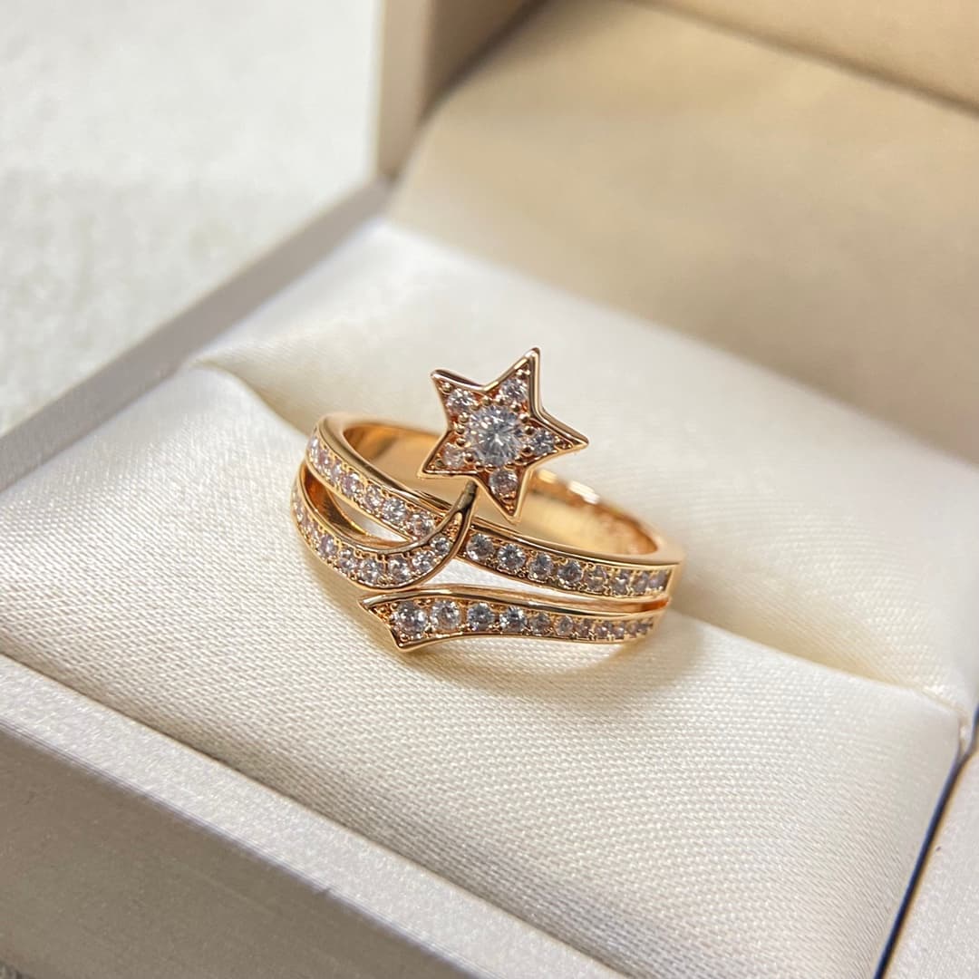 Chanel Ring New Hexagram Starry Sky Ring image 2