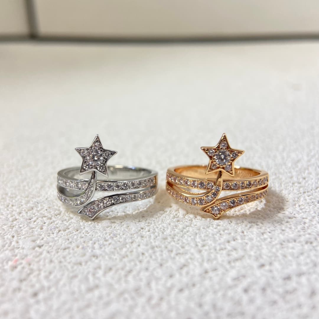 Chanel Ring New Hexagram Starry Sky Ring image 6