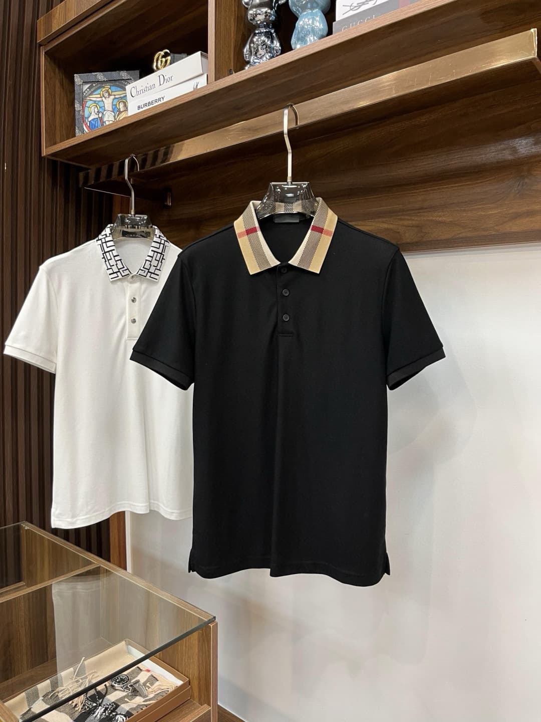 Burberry-🔥🔥1964ss Spring Fashion Collar T-shirt image 2