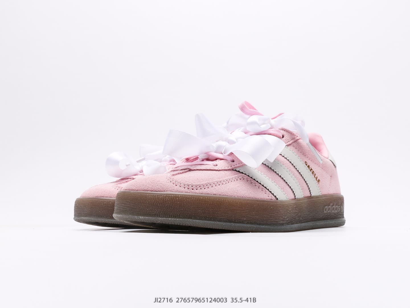 adidas Originals GAZELLE INDOOR W - Women's Low-Top Sneakers (Pink) image 5