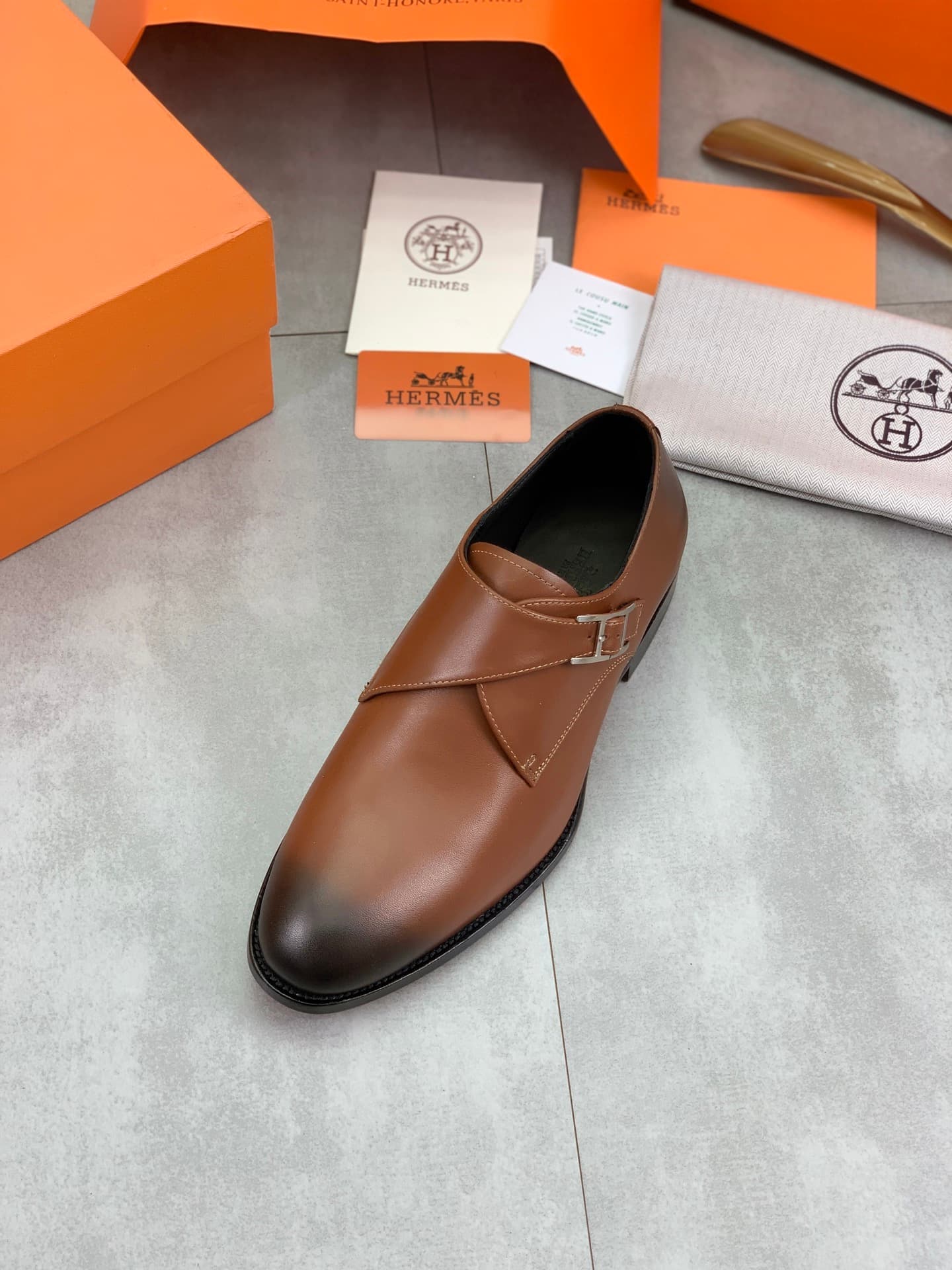 Hermes New Arrival: Giovanni Loafer Leather Shoes image 4