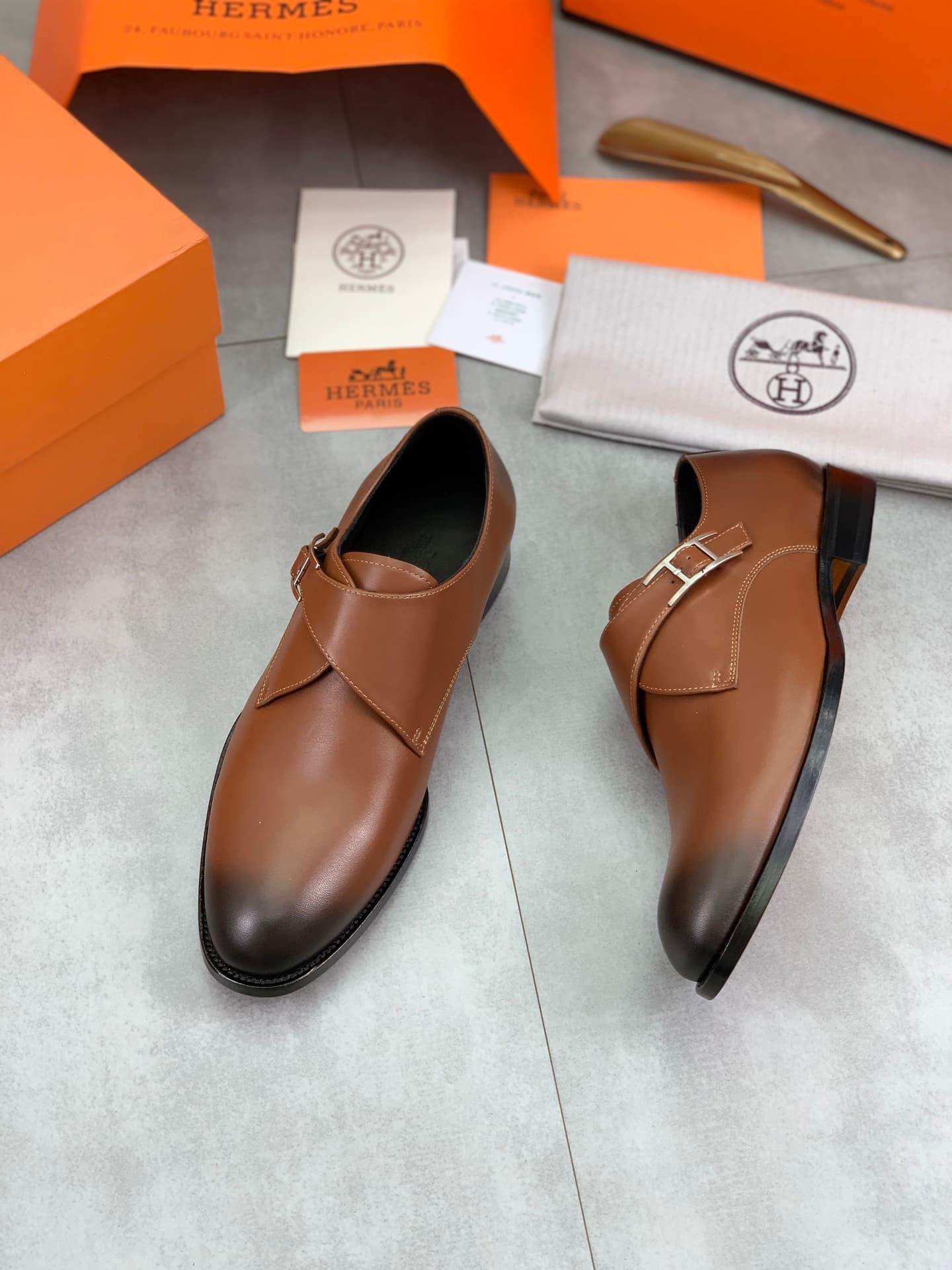 Hermes New Arrival: Giovanni Loafer Leather Shoes image 5