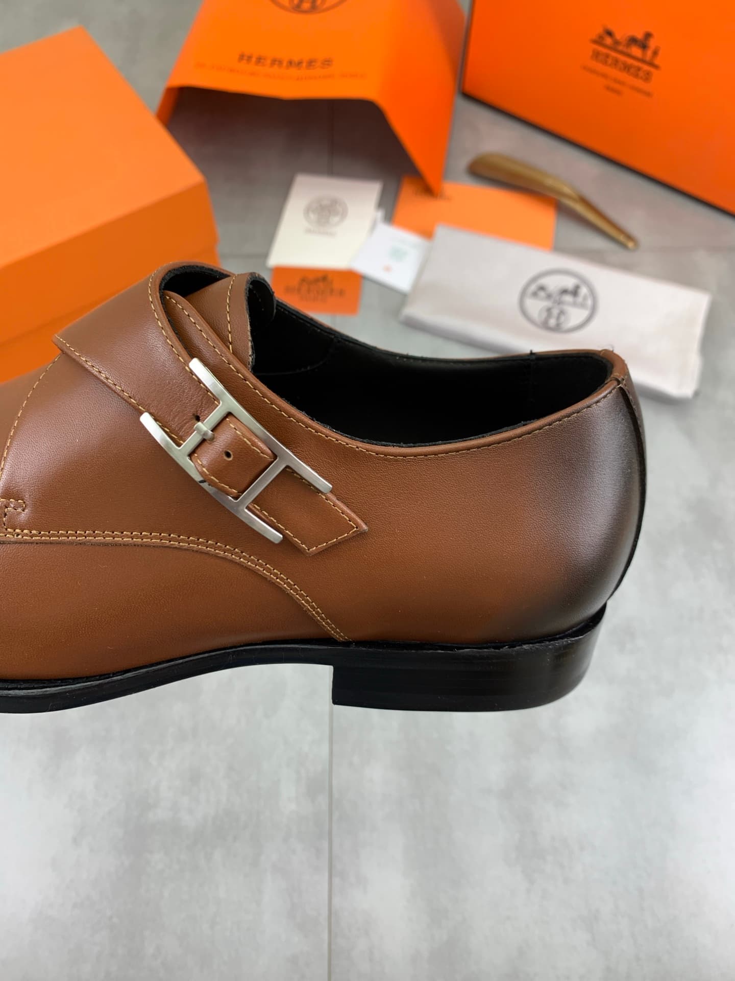 Hermes New Arrival: Giovanni Loafer Leather Shoes image 7